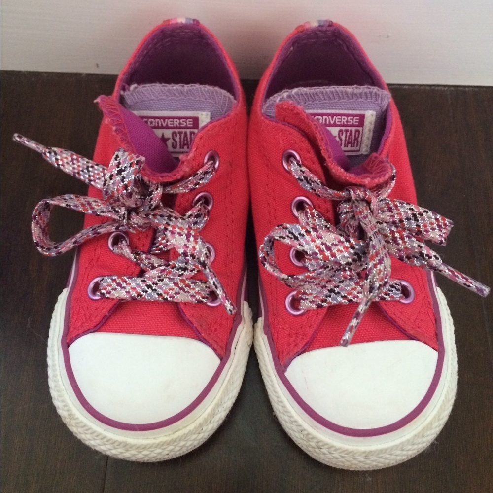 COPY - Pink Converse Double Tongue Toddler Sneakers